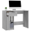 VidaXL (Grey sonoma) vidaXL Desk Engineered Wood Home Office Computer Table Study Writing Desk 4
