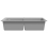 VidaXL Overmount Kitchen Sink Double Basin Plumbing Kit Granite Grey 860 x 510 mm 6