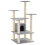 VidaXL (light grey) vidaXL Cat Tree with Sisal Scratching Posts 110cm Cat Play Tower Multi Colours 10