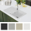 VidaXL Granite Kitchen Sink - Cream White, Single Basin with Drainer, Reversible Left/Right, 765x460mm (Code 141671) 4