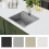 VidaXL vidaXL Kitchen Sink with Overflow Hole Grey Granite Single Bowl Waste Kit 7