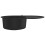 VidaXL Granite Kitchen Sink Single Basin Oval Black 6