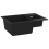 VidaXL (black) vidaXL Kitchen Sink with Overflow Hole Double Basins Granite Multi Colours 4