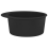 vidaXL Granite Kitchen Sink Single Basin Round Black Overmount Basket Strainer 6