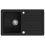 VidaXL vidaXL Granite Kitchen Sink Single Basin with Drainer Reversible Black Fixture 3