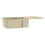 VidaXL vidaXL Granite Kitchen Sink Double Basins Beige Basket Strainer Basin Bowl 4