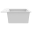 VidaXL vidaXL Granite Kitchen Sink Single Basin White Basket Strainer Wash Bowl Basin 7
