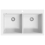 VidaXL Overmount Kitchen Sink Double Basin Kit Granite Cream White 860 x 510 mm 3