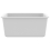 VidaXL vidaXL Granite Kitchen Sink Single Basin White Basket Strainer Wash Bowl Basin 7