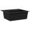 VidaXL vidaXL Granite Kitchen Sink Single Basin Black Overmount with Basket Strainer 4