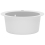 VidaXL vidaXL Granite Kitchen Sink Single Basin Round White Basket Strainer Basin 6