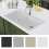 VidaXL Overmount Kitchen Sink Double Basin Kit Granite Cream White 860 x 510 mm 4