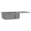 VidaXL vidaXL Granite Kitchen Sink Double Basin Grey Overmount with Basket Strainer 4