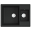 VidaXL (black) vidaXL Kitchen Sink with Overflow Hole Double Basins Granite Multi Colours 3