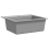 VidaXL vidaXL Granite Kitchen Sink Single Basin Grey Overmount with Basket Strainer 4