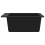 VidaXL vidaXL Overmount Kitchen Sink Single Basin Granite Black Plumbing Fixture 7