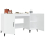 VidaXL (High gloss white) vidaXL Desk Engineered Wood Office Computer Study Writing Desk Multi Colours 6