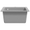 VidaXL vidaXL Overmount Kitchen Sink Single Basin Granite Grey Plumbing Fixture Kit 6