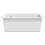VidaXL vidaXL Granite Kitchen Sink Single Basin White Basket Strainer Wash Bowl Basin 6