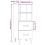 VidaXL vidaXL Sideboard High Gloss White Engineered Wood Home Organiser Cupboard 9