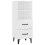 VidaXL vidaXL Sideboard High Gloss White Engineered Wood Home Organiser Cupboard 4