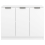 VidaXL (white) vidaXL Sideboard Cupboard Home Storage Highboard Side Cabinet Engineered Wood 6