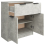 VidaXL (concrete grey) vidaXL Sideboard Console Cabinet Storage Cupboard Highboard Engineered Wood 8