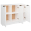 VidaXL (white) vidaXL Sideboard Cupboard Home Storage Highboard Side Cabinet Engineered Wood 8