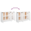 VidaXL (white) vidaXL Sideboard Cupboard Home Storage Highboard Side Cabinet Engineered Wood 9