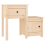 VidaXL (Brown, 1) vidaXL 1/2x Solid Wood Pine Bedside Cabinet End Table Cabinet Multi Colours 3