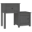 VidaXL (Grey, 2) vidaXL 1/2x Solid Wood Pine Bedside Cabinet End Table Cabinet Multi Colours 5