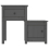 VidaXL (Grey, 2) vidaXL 1/2x Solid Wood Pine Bedside Cabinet End Table Cabinet Multi Colours 6