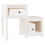 VidaXL (White, 1) vidaXL 1/2x Solid Wood Pine Bedside Cabinet End Table Cabinet Multi Colours 4