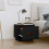 VidaXL (Black, 1) vidaXL 1/2x Solid Wood Pine Bedside Cabinet End Accent Table Multi Colours 4