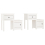 VidaXL (White, 2) vidaXL 1/2x Solid Wood Pine Bedside Cabinet End Table Cabinet Multi Colours 3