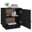 VidaXL (Black) vidaXL 1/2x Solid Wood Pine Bedside Cabinet Table Bed Cabinet Multi Colours 6