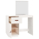 VidaXL (White) vidaXL Solid Wood Pine Dressing Table Wooden Desk Cosmetic Table Multi Colours 9