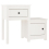 VidaXL (White, 2) vidaXL 1/2x Solid Wood Pine Bedside Cabinet End Table Cabinet Multi Colours 4
