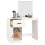 VidaXL (White) vidaXL Solid Wood Pine Dressing Table Wooden Desk Cosmetic Table Multi Colours 6