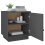 VidaXL (Grey) vidaXL 1/2x Solid Wood Pine Bedside Cabinet Table Bed Cabinet Multi Colours 6