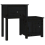 VidaXL (Black, 1) vidaXL 1/2x Solid Wood Pine Bedside Cabinet End Table Cabinet Multi Colours 4