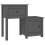 VidaXL (Grey, 1) vidaXL 1/2x Solid Wood Pine Bedside Cabinet End Table Cabinet Multi Colours 3