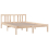 VidaXL vidaXL Bed Frame Bed Base Wooden Platform Bed Solid Wood 135x190 cm Double 5