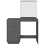 VidaXL (Grey) vidaXL Solid Wood Pine Dressing Table Wooden Desk Cosmetic Table Multi Colours 7