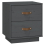 VidaXL (Grey, 1) vidaXL 1/2x Solid Wood Pine Bedside Cabinet Nightstand End Table Multi Colours 3