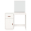 VidaXL (White) vidaXL Solid Wood Pine Dressing Table Wooden Desk Cosmetic Table Multi Colours 7