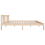VidaXL vidaXL Bed Frame Bed Base Wooden Platform Bed Solid Wood 135x190 cm Double 6