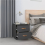 VidaXL (Grey, 1) vidaXL 1/2x Solid Wood Pine Bedside Cabinet Nightstand End Table Multi Colours 4