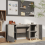 VidaXL (Concrete grey) vidaXL Desk Engineered Wood Office Computer Study Writing Desk Multi Colours 5
