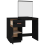 VidaXL (Black) vidaXL Solid Wood Pine Dressing Table Wooden Desk Cosmetic Table Multi Colours 9